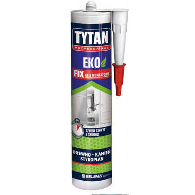 Klej montażowy Eco Fix Biały 290ml Tytan