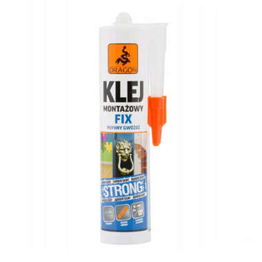 Klej montażowy Fix Strong 280ml Biały Dragon