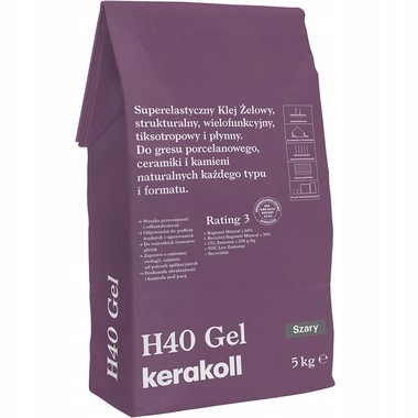 Klej żelowy H40 Gel C2TE Szary 5kg Kerakoll