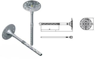 Łącznik do termoizolacji trzpień stal 180mm 250szt