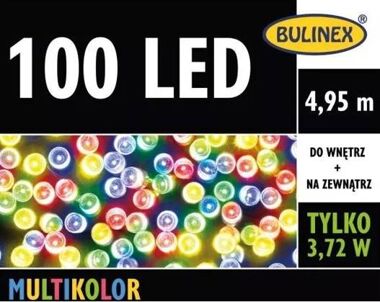 Lampki LED 100L 4,95m wielokolorowy zewnętrzne