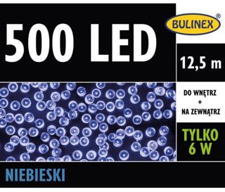 Lampki LED 500L 12,48m niebieskie zewnętrzne