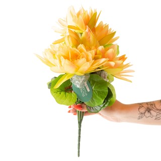 Lilie wodne - bukiet sztucznych kwiatów 43 cm