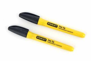 Marker Stanley Fine Tip czarny 2 szt.