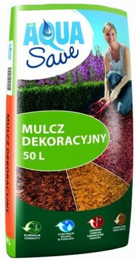 Mulcz dekoracyjny Aqua Save 50L Brązowy