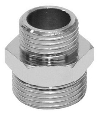 Nypel redukcyjny 3/8" x 1/2" chrom