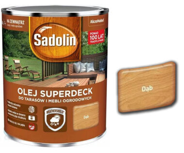 Olej Do Drewna Sadolin Superdeck Dąb 0,75 L