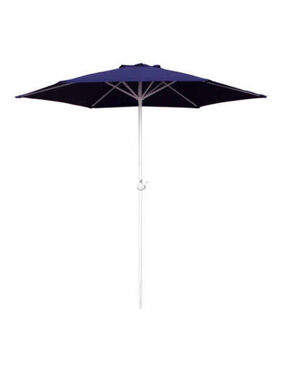 Parasol ogrodowy z kołowrotkiem średnica 230 cm granatowy