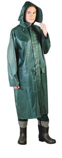 Płaszcz przeciwdeszczowy z kapturem - zielony M