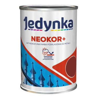 Podkład antykorozyjny Neokor+ Czerwony tlenkowy 0,5L Jedynka