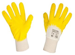 Rękawice robocze żółte PCV