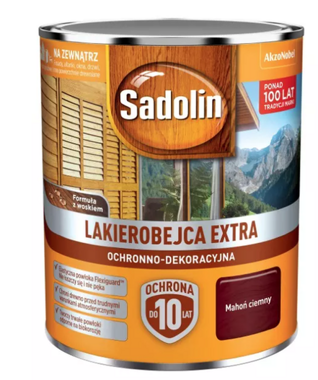 Sadolin Extra Lakierobejca Ciemny Mahoń 0,75L