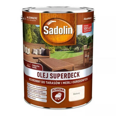 Sadolin Superdeck 5L Olej do tarasów Bielony