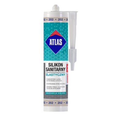 Silikon sanitarny elastyczny Popielaty 280ml