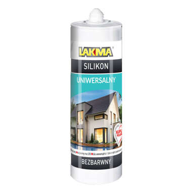 Silikon uniwersalny Bezbarwny 150ml Lakma