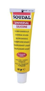 Silikon uniwersalny bezbarwny 60ml Soudal