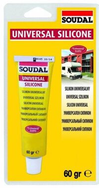 Silikon uniwersalny biały Soudal 60g