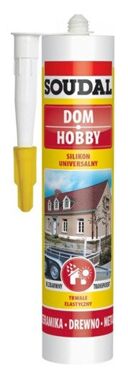 Silikon uniwersalny szary Soudal 300ml