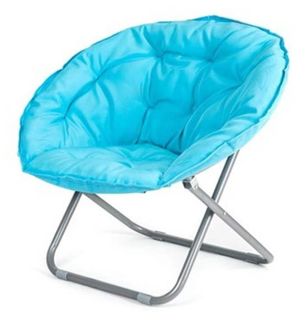 Składany fotel ogrodowy Anzio 80x84cm niebieski