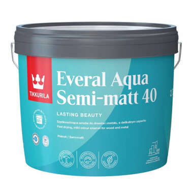 Tikkurila everal aqua semi matt 40 baza a 2,7l