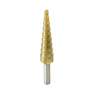 Wiertło stopniowe 4-12mm HSS TiN Dedra