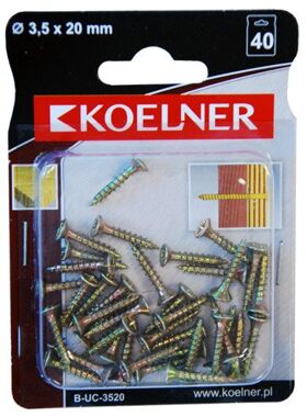 Wkręt do drewna 3,5x20 mm Koelner 40 sztuk