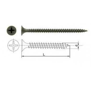 Wkręt do metalu fosfatowany 3,5x45mm 500 sztuk