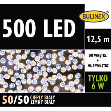 Zewnętrzne lampki 500 led biały ciepły zimny biały