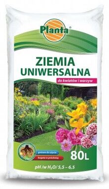 Ziemia uniwersalna do kwiatów i warzyw 80L Planta