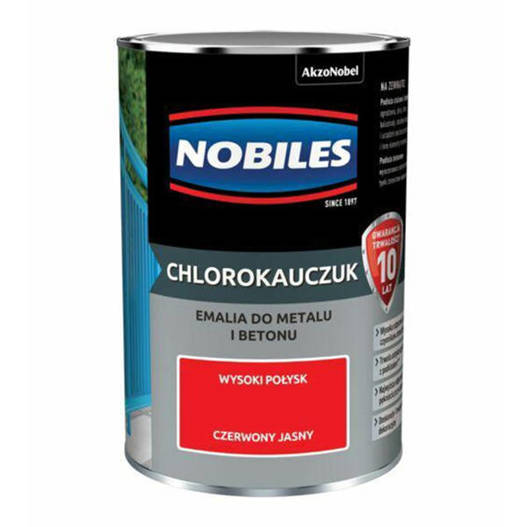 Chlorokauczuk Nobiles czerwony jasny 0,9l