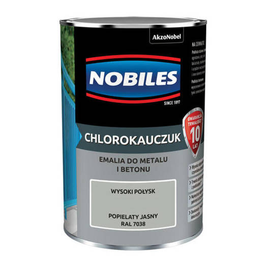 Chlorokauczuk Nobiles popielaty jasny 0,9l