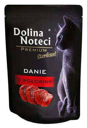 Danie z wołowiny dla kota 85g Dolina Noteci