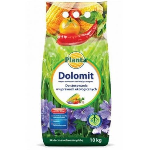 Dolomit nawóz do upraw eko 10kg PLANTA