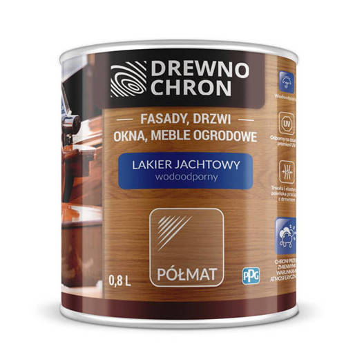 Drewnochron lakier jachtowy 0,8L półmat