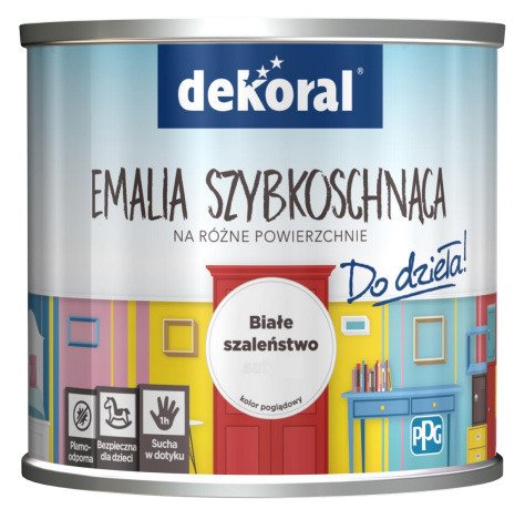 Emalia akrylowa Akrylux Śnieżnobiała 0,5L DEKORAL