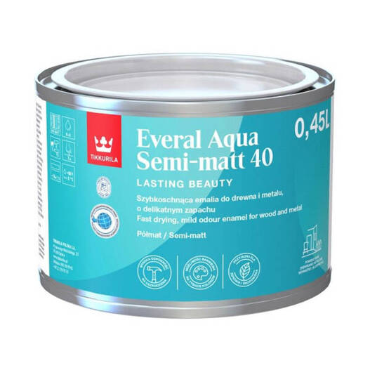 Emalia akrylowa Tikkurila Everal 40 Semi Matt 0,45l