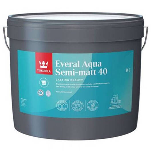 Emalia akrylowa Tikkurila Everal 40 Semi Matt 9l