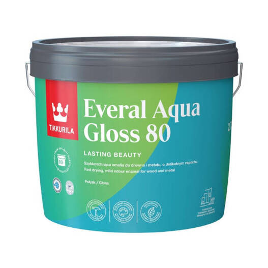 Emalia akrylowa Tikkurila Everal 80 Gloss 2,7l