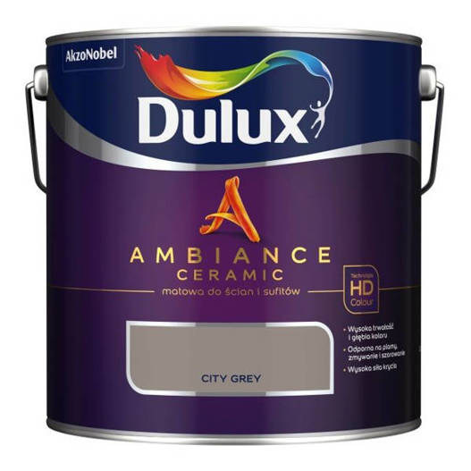 Farba Ambiance Ceramic City Grey 2,5L Dulux