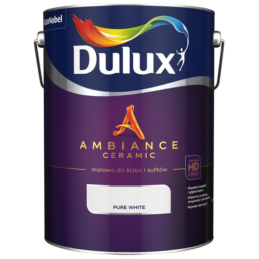 Farba Ambiance Ceramic Pure White 5L Dulux