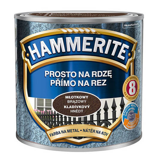 Farba Hammerite Brązowy młotkowy 0,25L