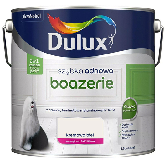 Farba Szybka Odnowa Boazeria biel krem 2,5L Dulux