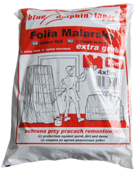 Folia malarska extra gruba 4mx5m bezbarwna BDT