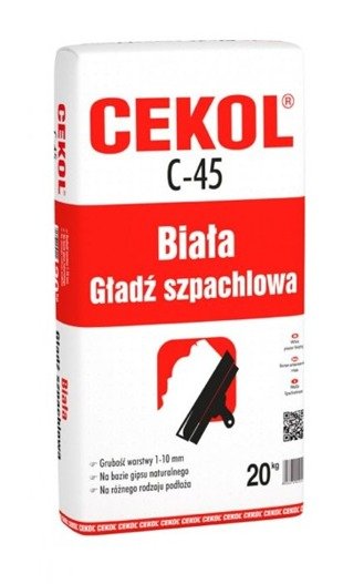 Gips szpachlowy CEKOL C-45 10 kg