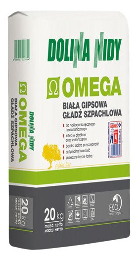 Gipsowa gładź szpachlowa Omega Biała 20kg