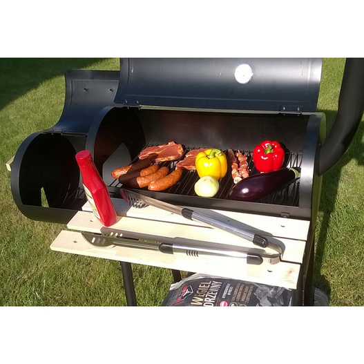 Grill węglowy z wędzarnią Ruszt 60x30cm Lund