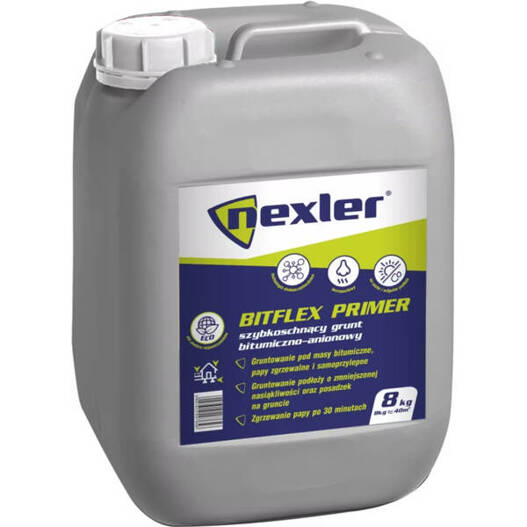 Grunt bitumiczno-anionowy Bitflex Primer 8kg Nexler