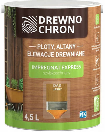 Impregnat  Drewnochron Express 4,5L Dąb jasny