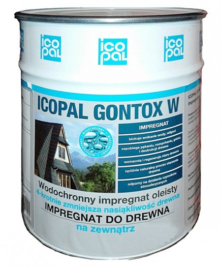 Impregnat Icopal Gonto X W Drewno Zewnętrzne 10l