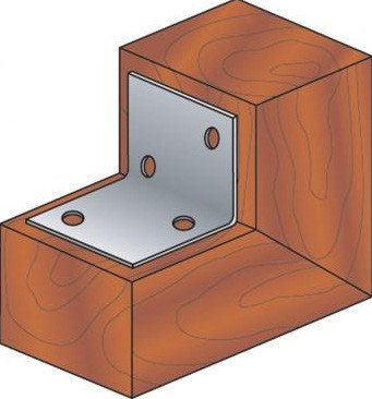 Kątownik meblowy szeroki 40x40x40 mm 